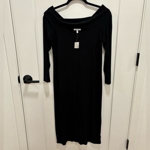 Off the shoulder midi dress